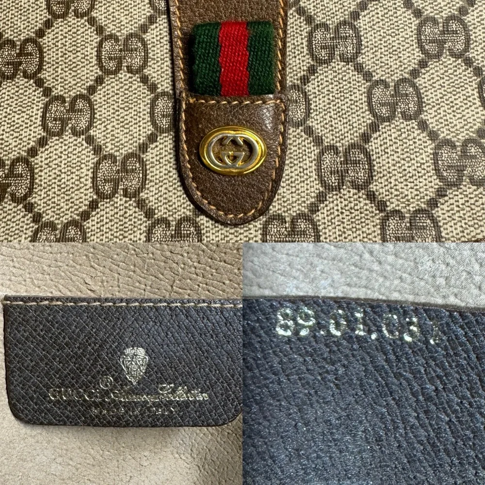 🔴SOLD🔴Gucci Large Ophidia Sherry Line Supreme GG Monogram Clutch - Picture 4 of 15